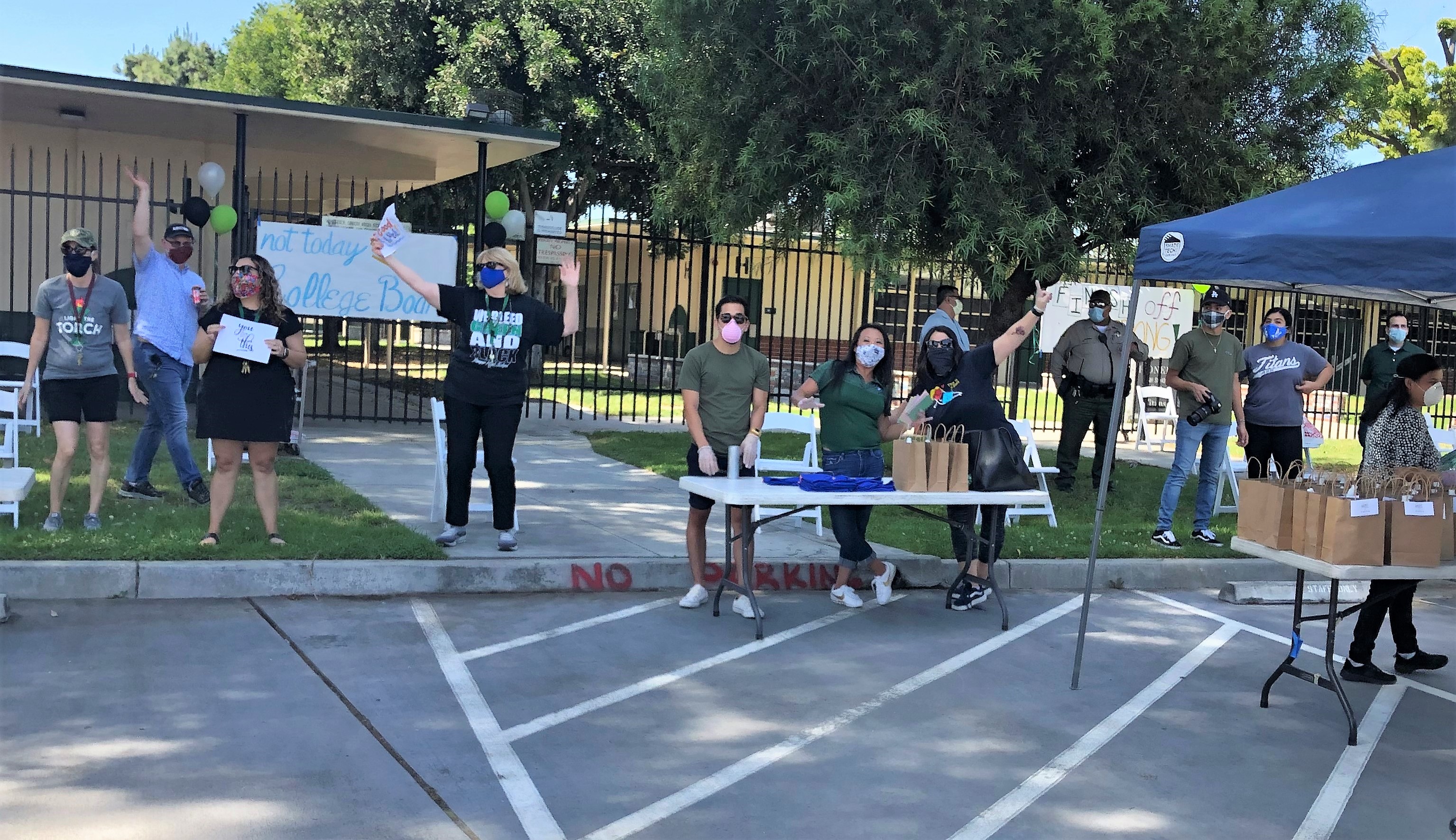 Whittier Union Students Receive Special Visit from Los Angeles Dodgers  During Pep Rally