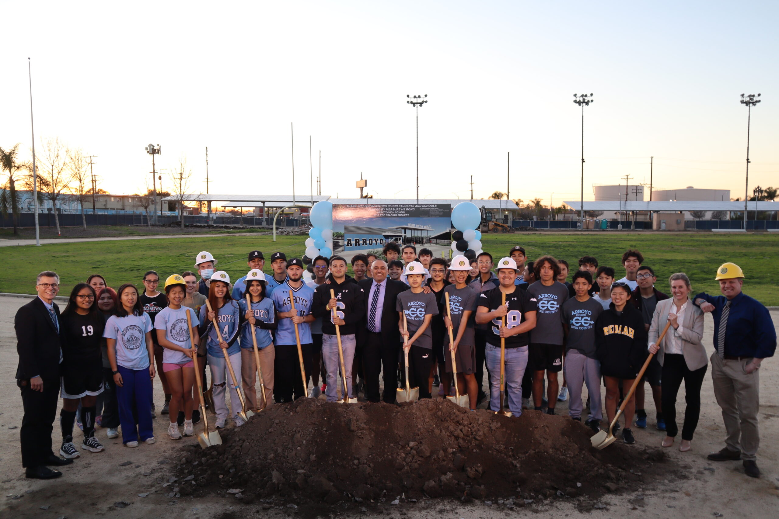 El Monte Union Celebrates Groundbreaking Of Arroyo High Athletic Field And Stadium California