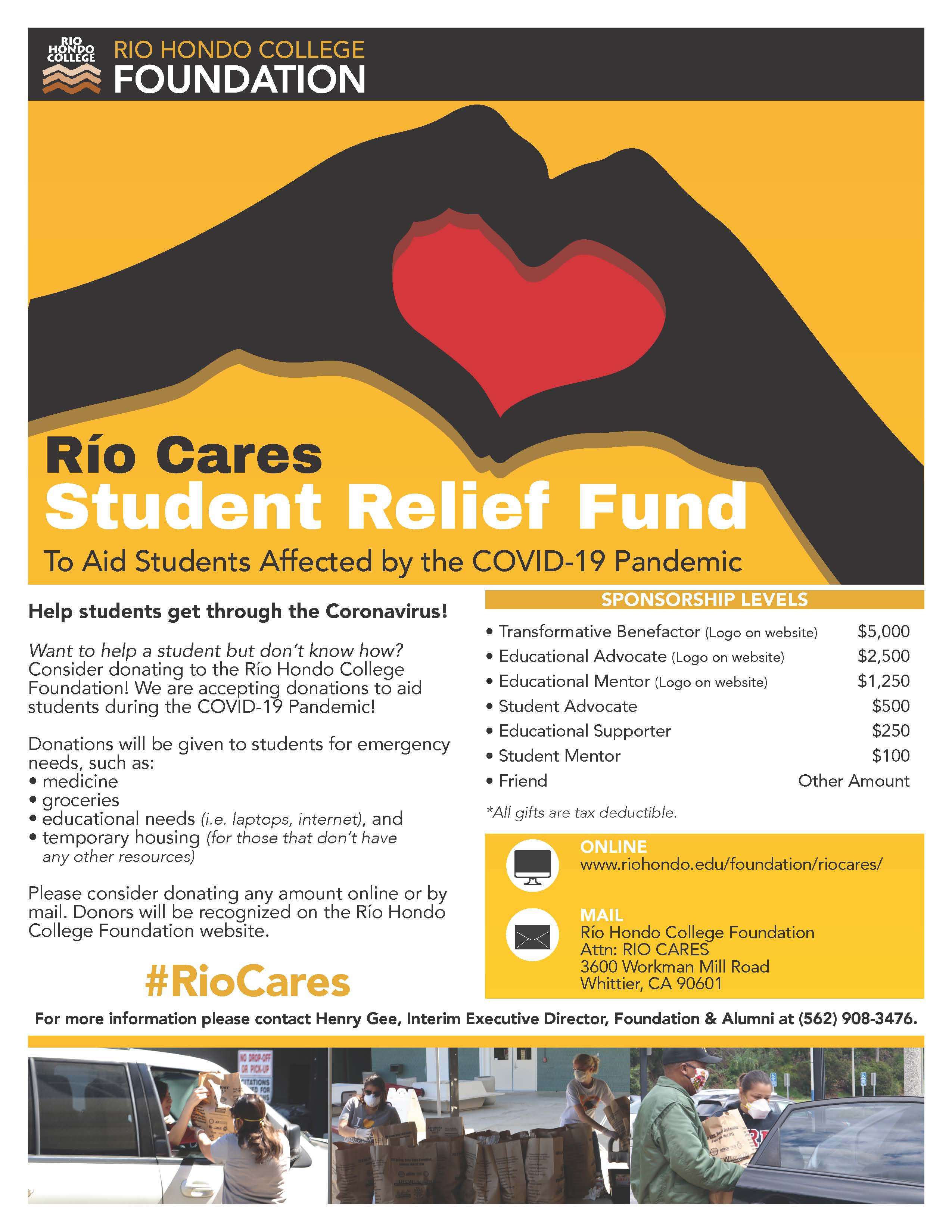 Río Hondo College Foundation Seeks Community Support for COVID19